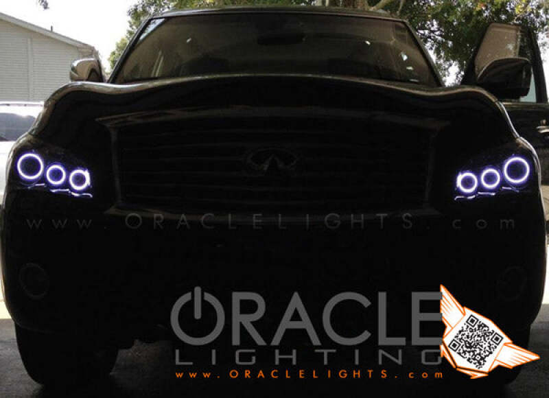 Infiniti QX56 Headlight Halo Kit - ORACLE Lighting - LED - Red - `11-`13